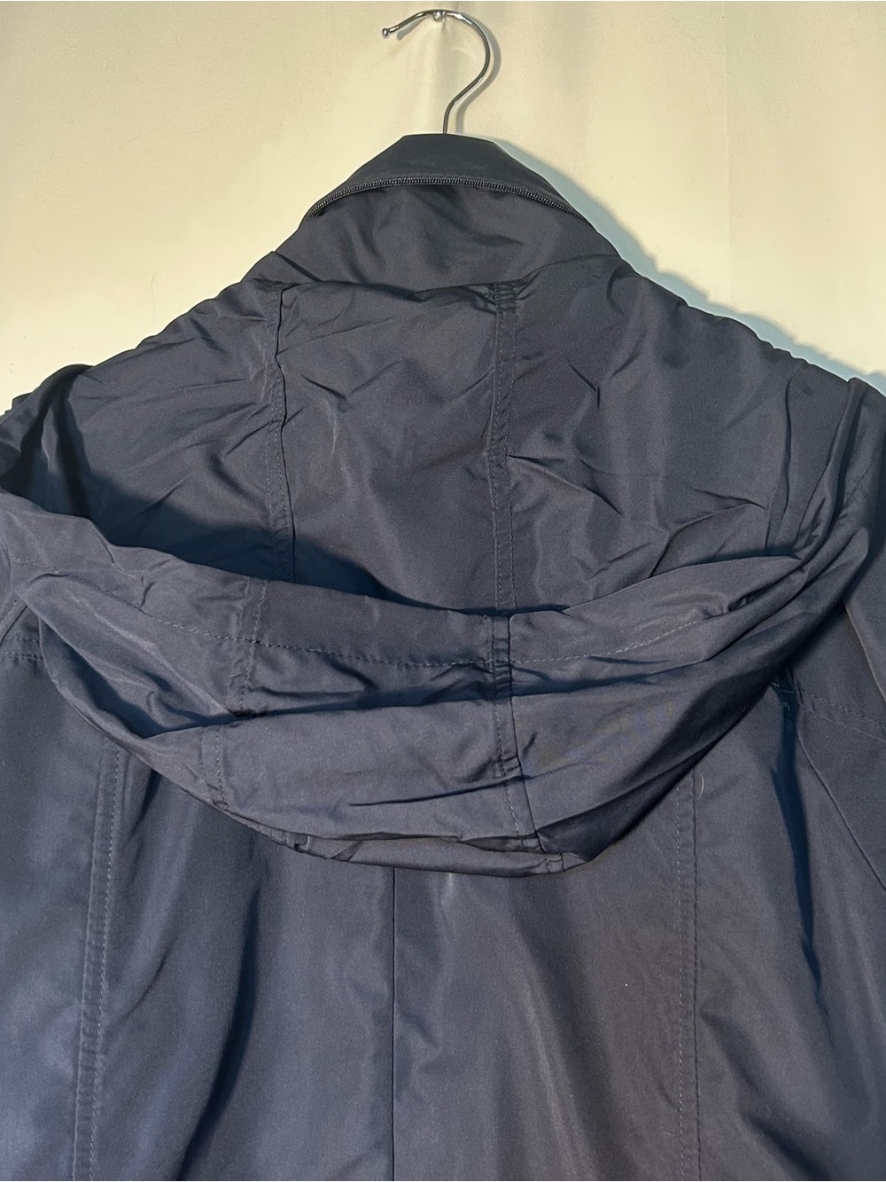 Orvis Coat Size L Pack and Go Navy Women's Trench Packable Rain Outdoor Gorpcore - Picture 9 of 12